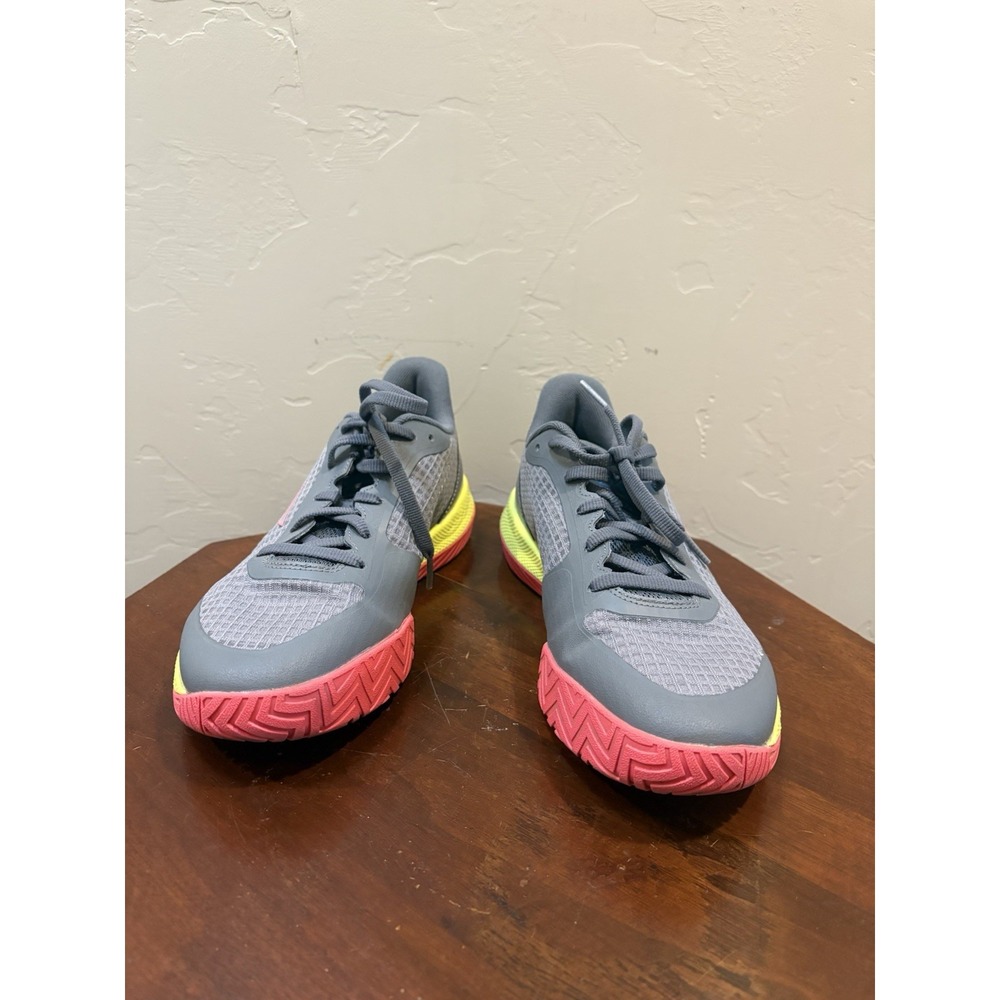 Skechers Viper Court Pro Women Size 8.5 Gray Pink Pickleball Shoes 172069 GYPK
